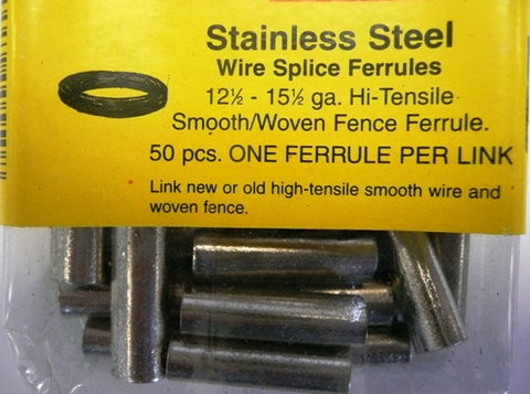 Wire Splice Ferrules 12½ - 15½ ga., WS-550